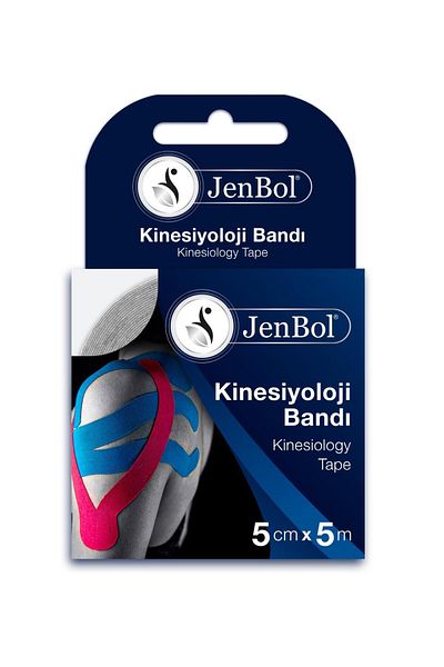 Jenbol Kinezyo White Sports Headband - 5 Meters X 5 cm Pain Headband