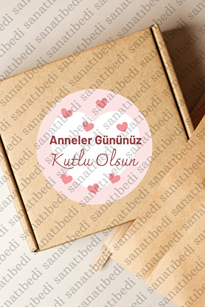 sanatıbedi 50 قطعة من الملصقات ذات طابع عيد الأم السعيد - ملصق تعبئة الشحن لع...