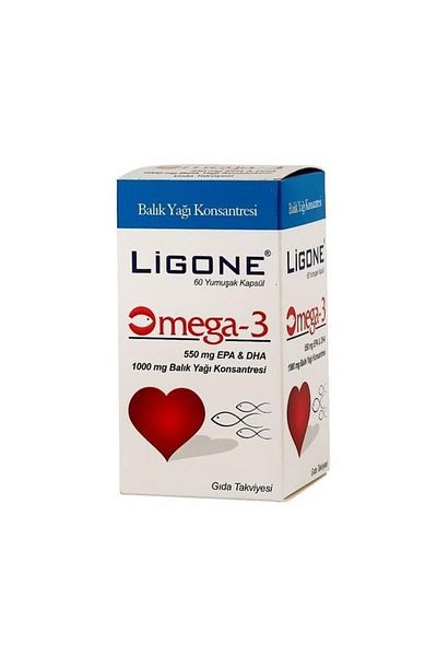 Ligone Omega-3 500 Mg Epa & Dha 60 Soft Capsules
