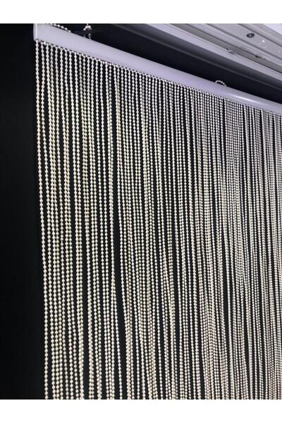 özdeğer home 75X180 Cream 5mm Spacing Door Curtain Beads Curtain Chain Curtain Flapper Curtain