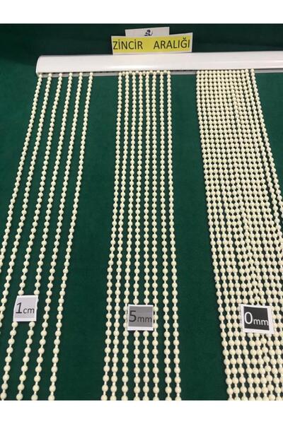 özdeğer home 75X180 Cream 5mm Spacing Door Curtain Beads Curtain Chain Curtain Flapper Curtain