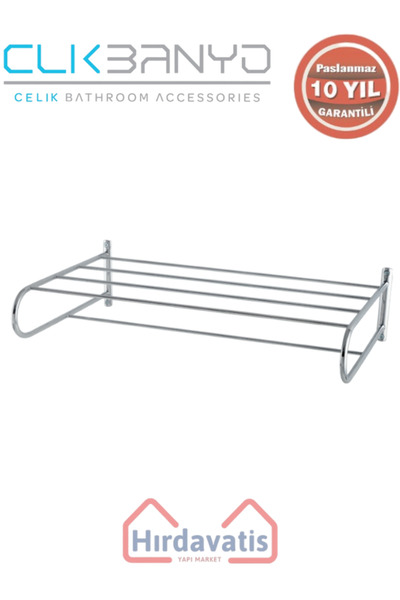 ÇELİK BANYO Paslanmaz Pirinç Bella Tel Raf Havluluk 45cm