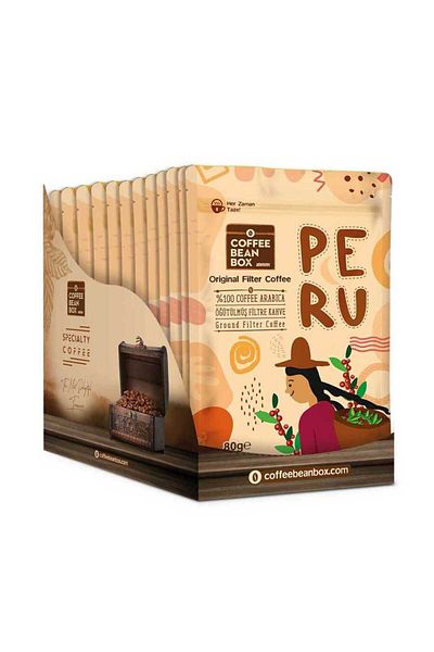 Altıntelve Peruvian Filter Coffee 10 X 80 g Economic Package