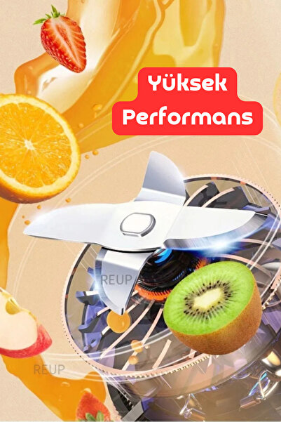 İK Kuzey Taşınabilir Şarjlı Smoothie Blender, Portatif Blender (350 ml)