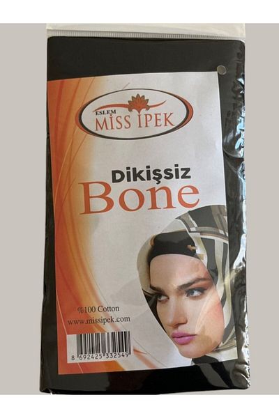 MİSS İPEK Seamless Plain Combed Non-Slip Back Tie Bonnet
