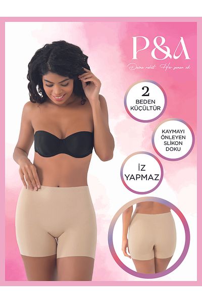SOFT Pa Clothing Laser Cut High Waist Corset Boxer No Trace Two Sizes Shrink Non-Slip Silicone Texture