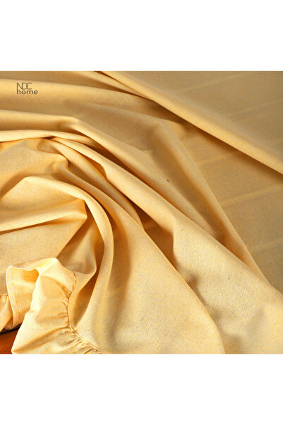 NDC HOME Sarı Keten FIRFIRLI Masa Örtüsü