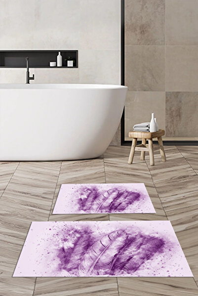 Viyana Home Τρισδιάστατη τυπωμένη αντιολισθητική βάση που πλένεται, χαλάκι μπ...