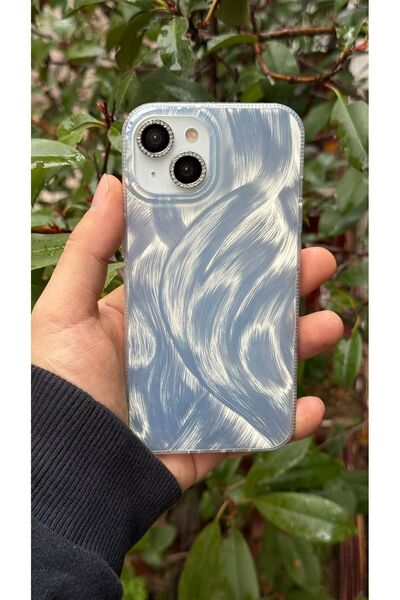 KVK PRİVACY iPhone 13-14-15 Uyumlu Tüylü Hologramlı Kılıf Darbeye Karşı Dayan...