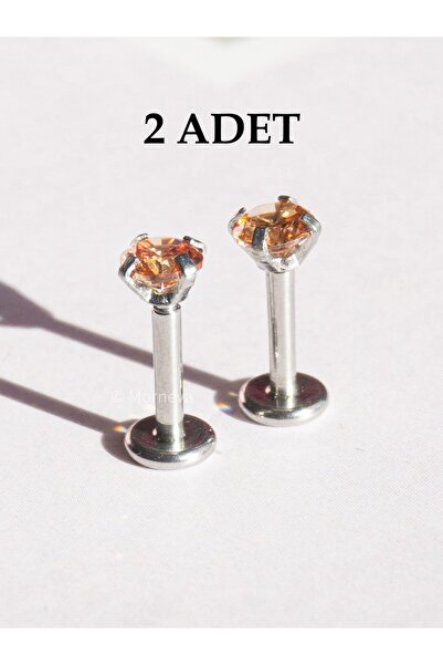 MORNEVA Cerrahi Çelik Kristal Taş Tragus Helix Kıkırdak Lobe Küpe Conch Kulak...