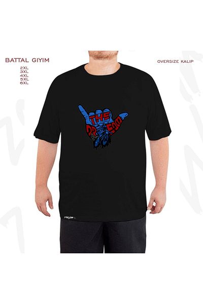 ZOKAWEAR Μαύρο μπλουζάκι Oversize Sam Pilgrim Active Printed Battal (Bol) Mold