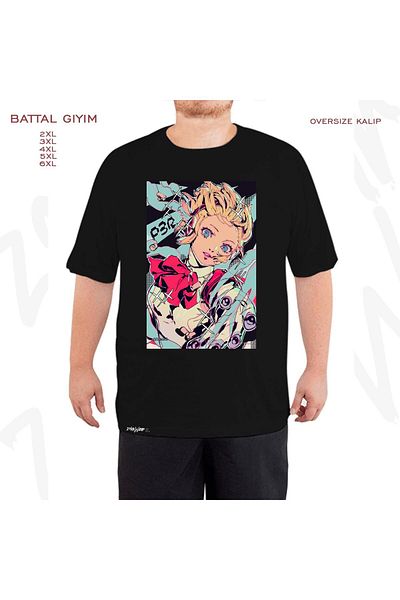 ZOKAWEAR Oversize Aigis P3r Printed Oversize (Bol) Μαύρο T-Shirt