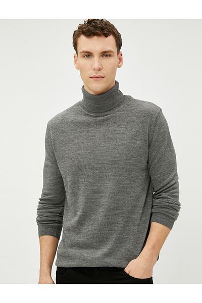 Koton Acryl-Strickpullover mit Rollkragen