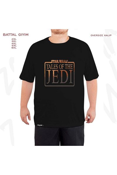 ZOKAWEAR Star Wars Tales Of The Jedi Printed Oversize Μαύρο T-Shirt