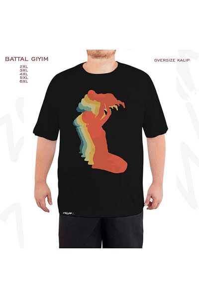 ZOKAWEAR Υπερμεγέθη Μαύρο T-Shirt με στάμπα για τη γιορτή της μητέρας