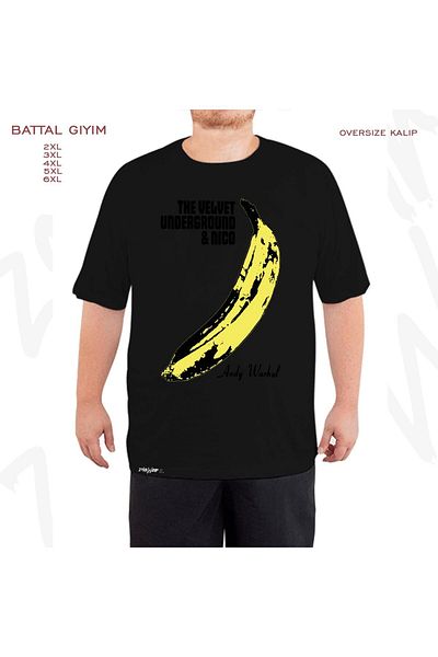ZOKAWEAR Oversize The Velvet Underground x2 Printed Oversize (Bol) Mold Μαύρο T-Shirt