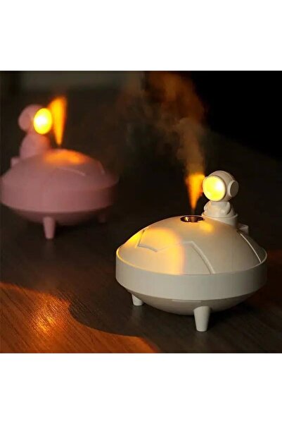 BigSale Ufo Hava Nemlendirici 2 Çıkışlı Şarjlı Hava Nemlendirici Buhar Makinası 400ml