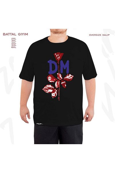 ZOKAWEAR Μαύρο μπλουζάκι Oversize Violator Depeche Mode με στάμπα μεγάλου μεγέθους (Bol)