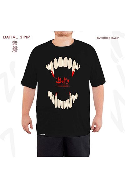 ZOKAWEAR Buffy The Vampire Slayer v2 Printed - Μαύρο Oversize T-Shirt