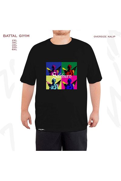 ZOKAWEAR Saltburn Printed Jacob Elordi Oversize Μαύρο T-Shirt - King Fit