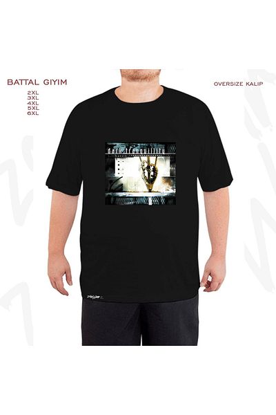 ZOKAWEAR Μαύρο μπλουζάκι Oversize Dark Tranquility v3 με στάμπα μεγάλου μεγέθους (Bol)