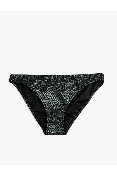 Koton Bikinihose mit normaler Taille und Jacquardmuster
