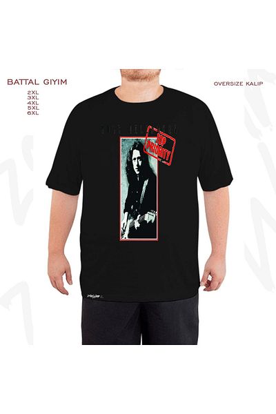 ZOKAWEAR Oversize Rory Gallagher 3 Printed Oversize (Bol) Μαύρο T-Shirt