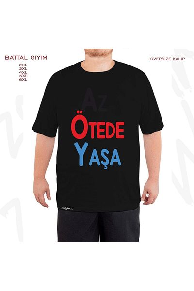 ZOKAWEAR Μαύρο μπλουζάκι Oversize Younger Life με στάμπα μεγάλου μεγέθους