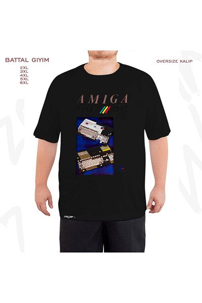 ZOKAWEAR Amiga 500 2 Printed - Μαύρο T-Shirt Battal Fit