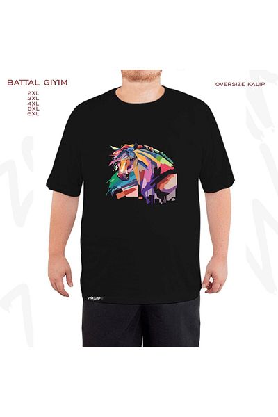 ZOKAWEAR Μαύρο μπλουζάκι Oversize At v3 Printed Battal (Bol) Mold