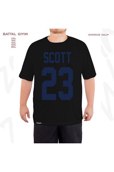 ZOKAWEAR One Tree Hill, Nathan's Jersey Printed - Μαύρο T-Shirt με μεγάλη εφαρμογή