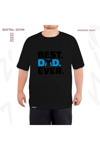 ZOKAWEAR Μαύρο μπλουζάκι Oversize Best Mom Ever Printed Battal (Bol) Mold