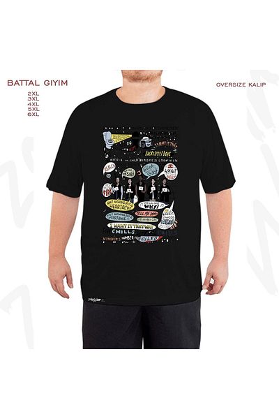 ZOKAWEAR Oversize I Want It That Way B99 Μαύρο μπλουζάκι με στάμπα μεγάλου μεγέθους