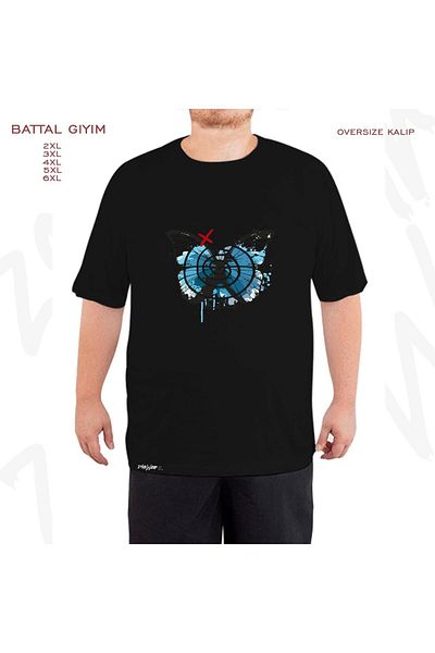 ZOKAWEAR Μαύρο μπλουζάκι Oversize Rewind Life Is Strange με στάμπα μεγάλου μεγέθους (πολύ)