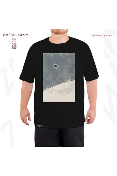ZOKAWEAR Oversize Interstellar Printed Oversize (Interstellar) Μαύρο T-Shirt