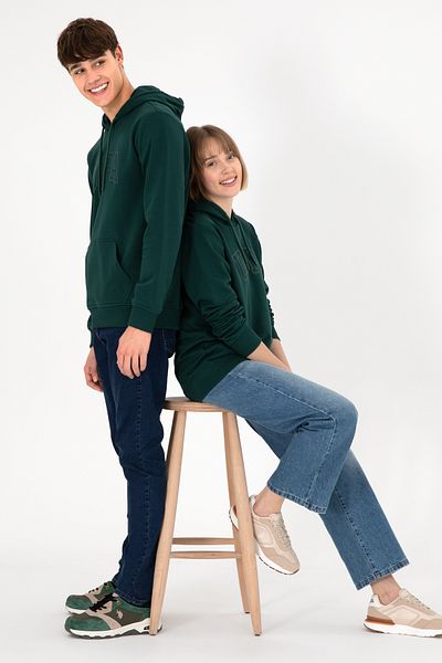U.S. Polo Assn. Men's Dark Green Basic Sweatshirt 50295175 -Vr079