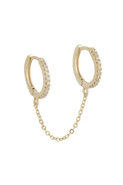 Girift Vintage İkili Zincir Küpe