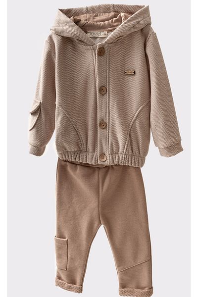 bombe Baby Girl Boy Bottom Top Double Set Mink
