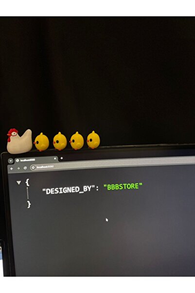 Cute Chicken Family, Table Ornament, 5-Piece Set, Computer Accessories