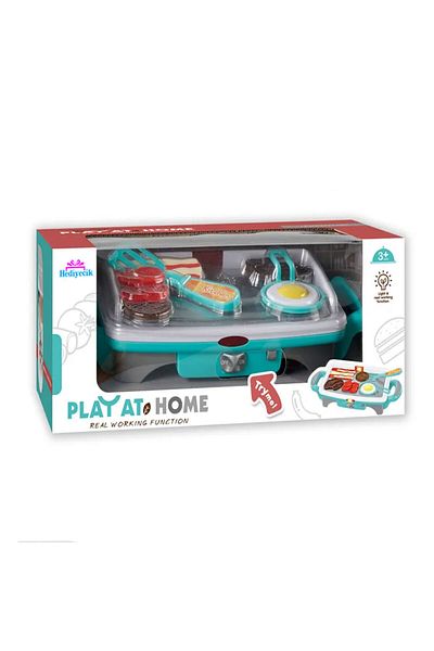 Vardem Blue Sound Light Toy Barbecue and Grill Set