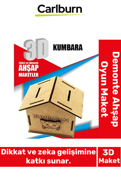 Carlburn 3 Boyut Eğitici Öğretici Zeka Geliştirici Boyanabilir Ebeveyn Çocuk ...