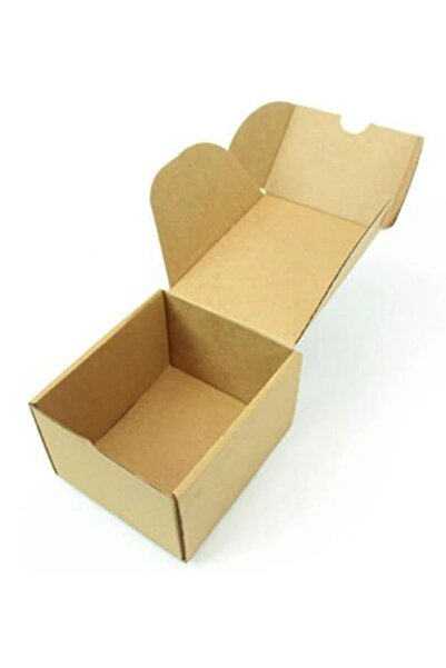 işOfis 100 Adet 13x11,5x8 cm, e-Ticaret Kargo Kutusu Kilitli, Hediye Kutusu, Kupa Kutusu, Bardak Kutusu