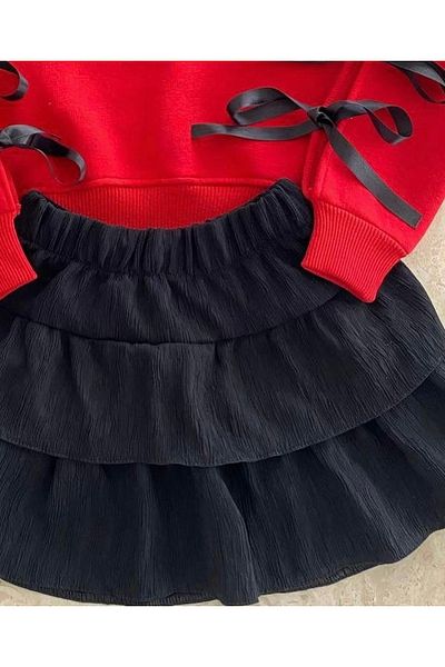 Tinypeople Girl's Skirt Sweat Suit Girl's Skirted Suit 3 String Suit Bottom Top Suit