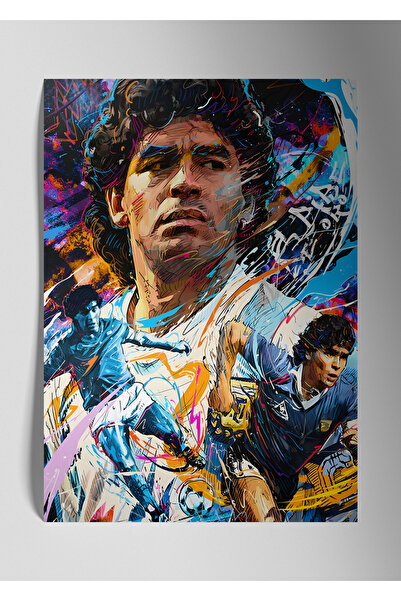 DekorHane Metalna štampa, sjajna zidna slika - Diego Maradona