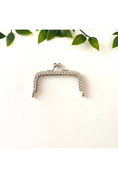 yumakça Çanta ve Cüzdan Klipsi Gümüş Renk Köşeli Model 8,5 Cm