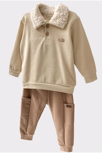 bombe Baby Kids Boy Top and Bottom Double Set Yellow