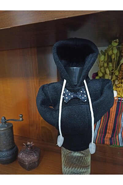 MİRMERRY ربطة عنق سوداء من الصوف البلوز غطاء التحول