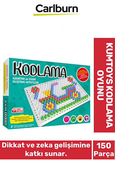 Carlburn Zeka Parmak Geliştirici Renk Öğretici 150 Boncuk Zeminli Sosyal Akti...
