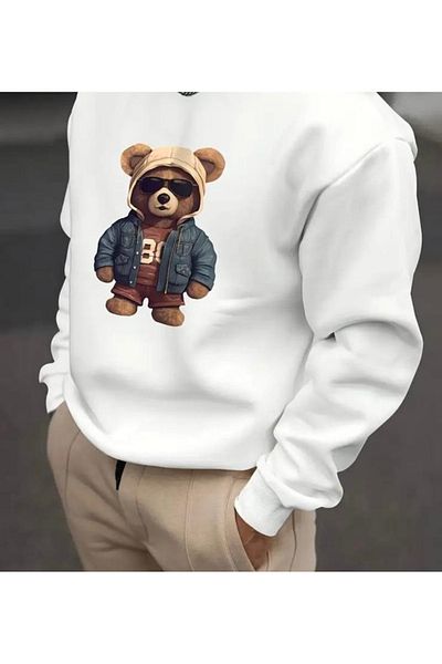 TEXTURA Φούτερ με γυαλιά Unisex New Season με στάμπα 0 γιακά