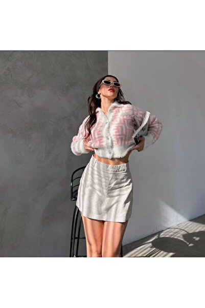 ESSLİFMA PEMBE DESENLİ SAKALLI HIRKA